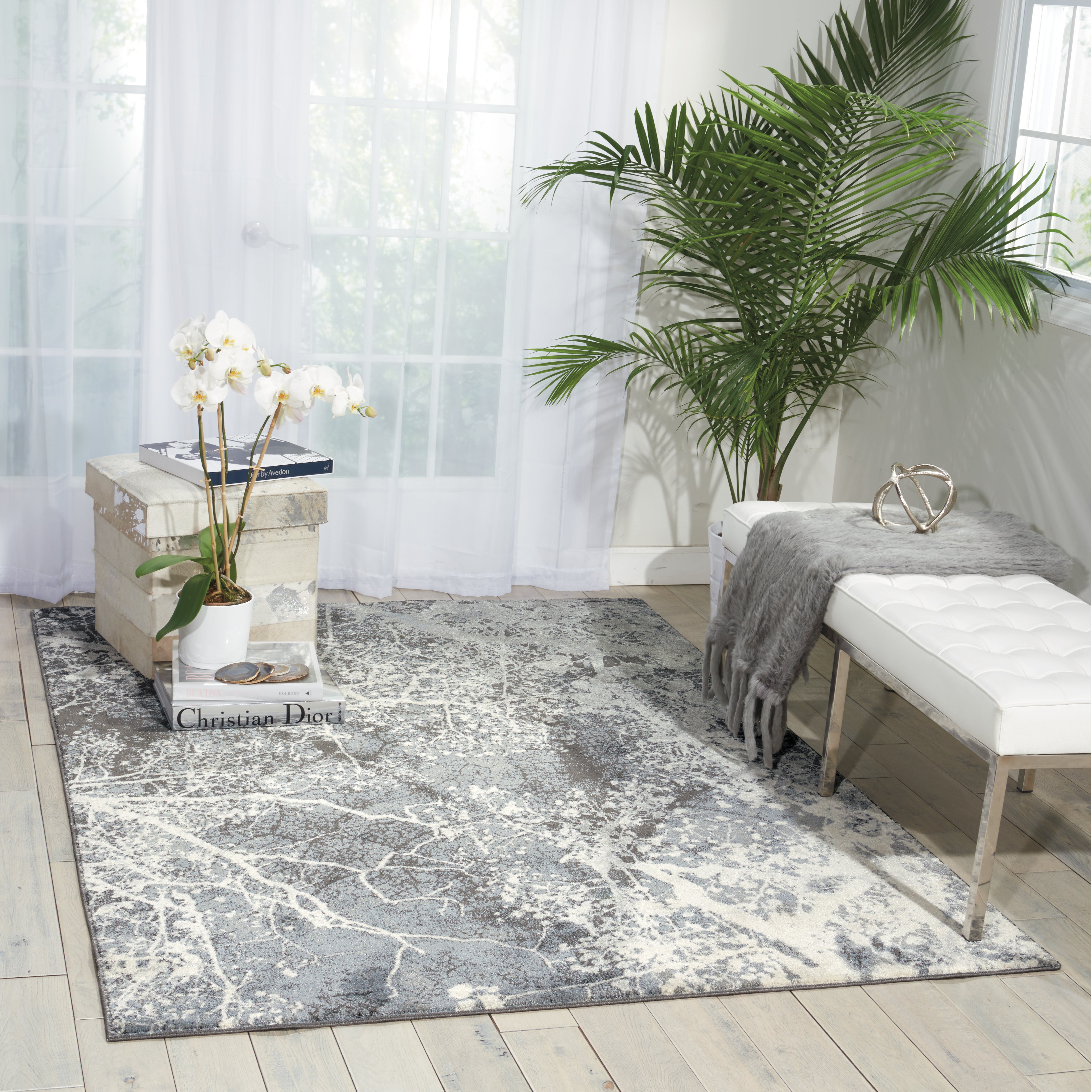 Nourison Maxell MAE11 Grey Rug